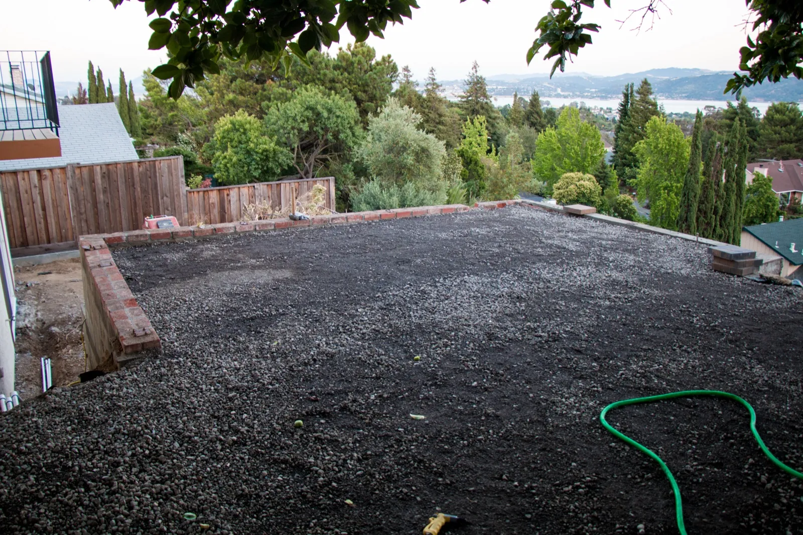 Before — the original yard in Benicia