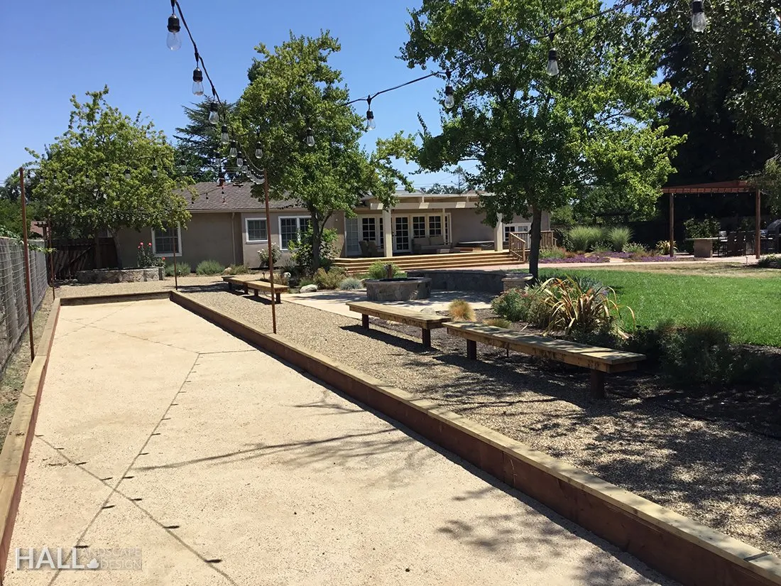 Bocce Courts by Hall Landscape Design — Sonoma, CA