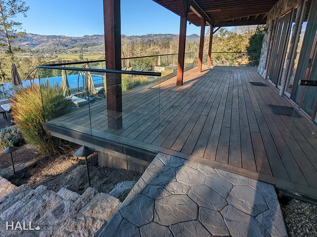 Decks by Hall Landscape Design — St. Helena, CA