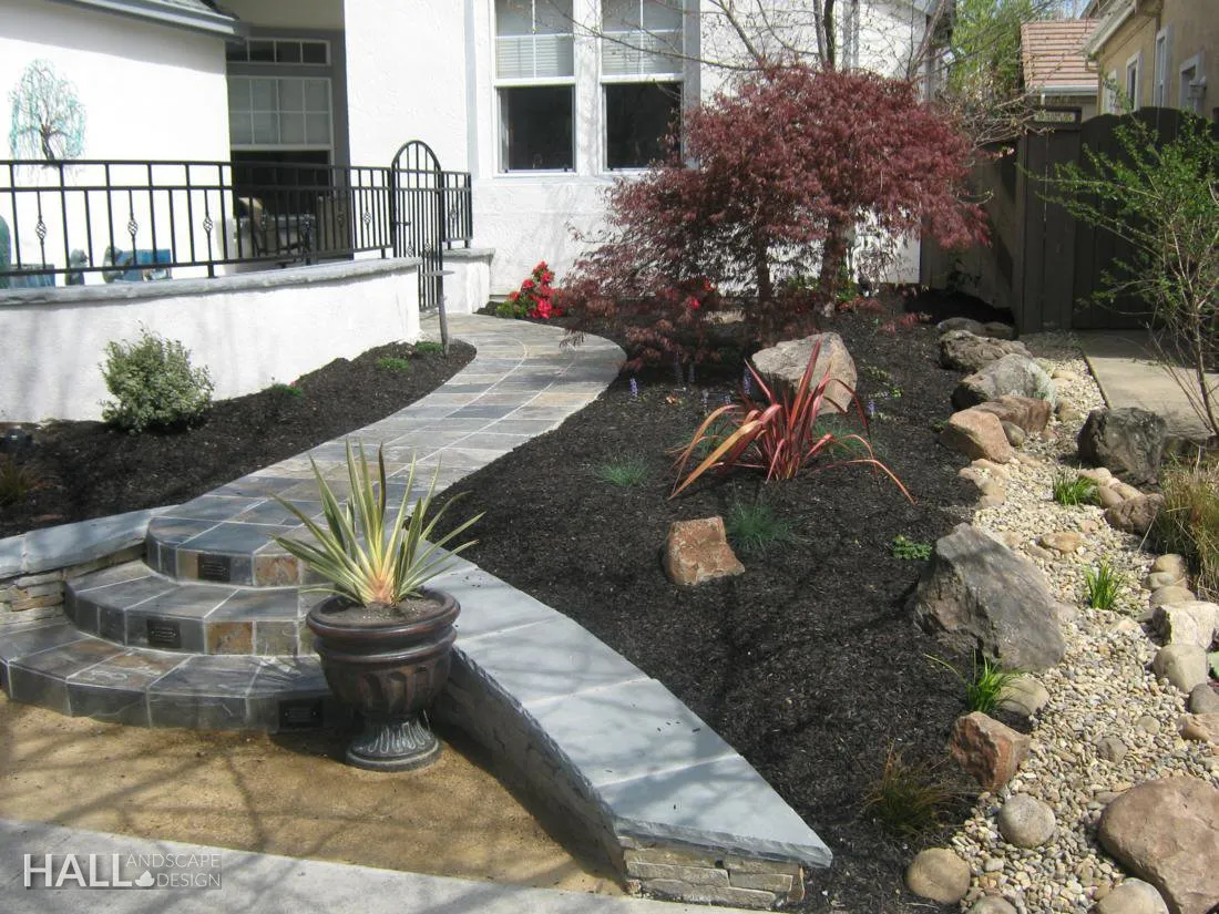 Dry-Stream Beds by Hall Landscape Design — Napa, CA