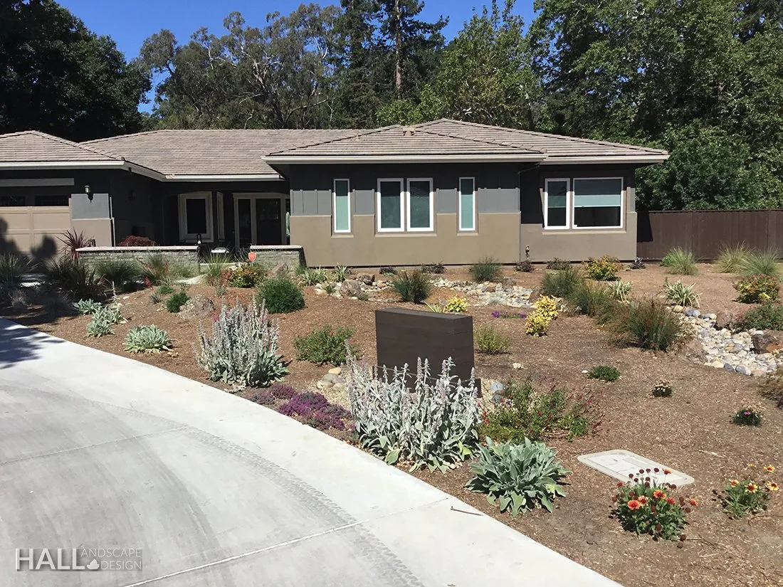 Dry-Stream Beds by Hall Landscape Design — San Rafael, CA