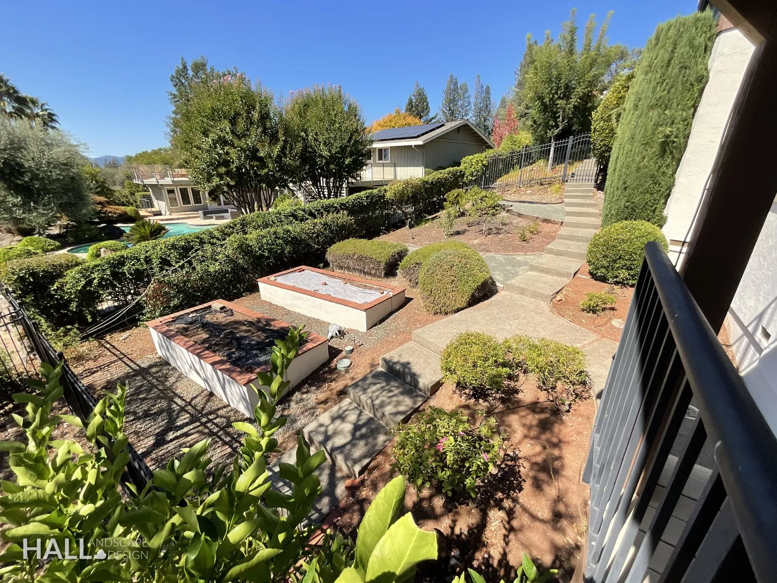 Before — the original yard in Fairfield