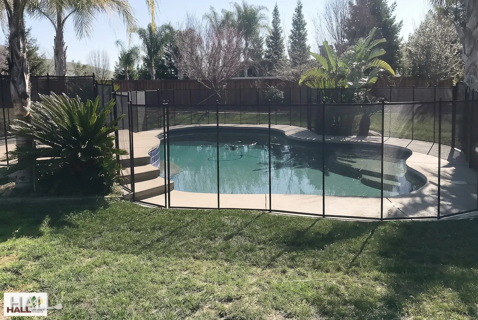 Before — the original yard in Fairfield