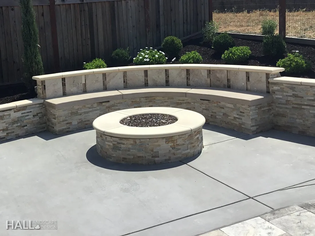 Fire Features by Hall Landscape Design — San Rafael, CA