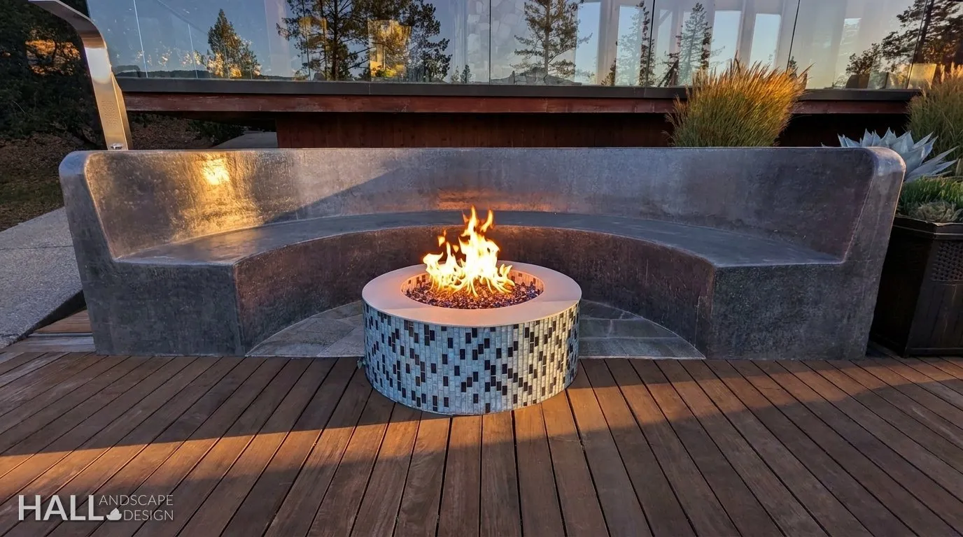 Fire Features by Hall Landscape Design — Napa Valley & North Bay