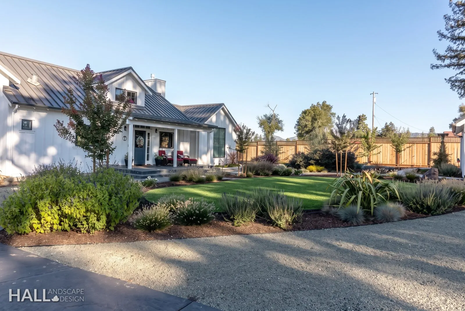 Front Yards by Hall Landscape Design — St. Helena, CA