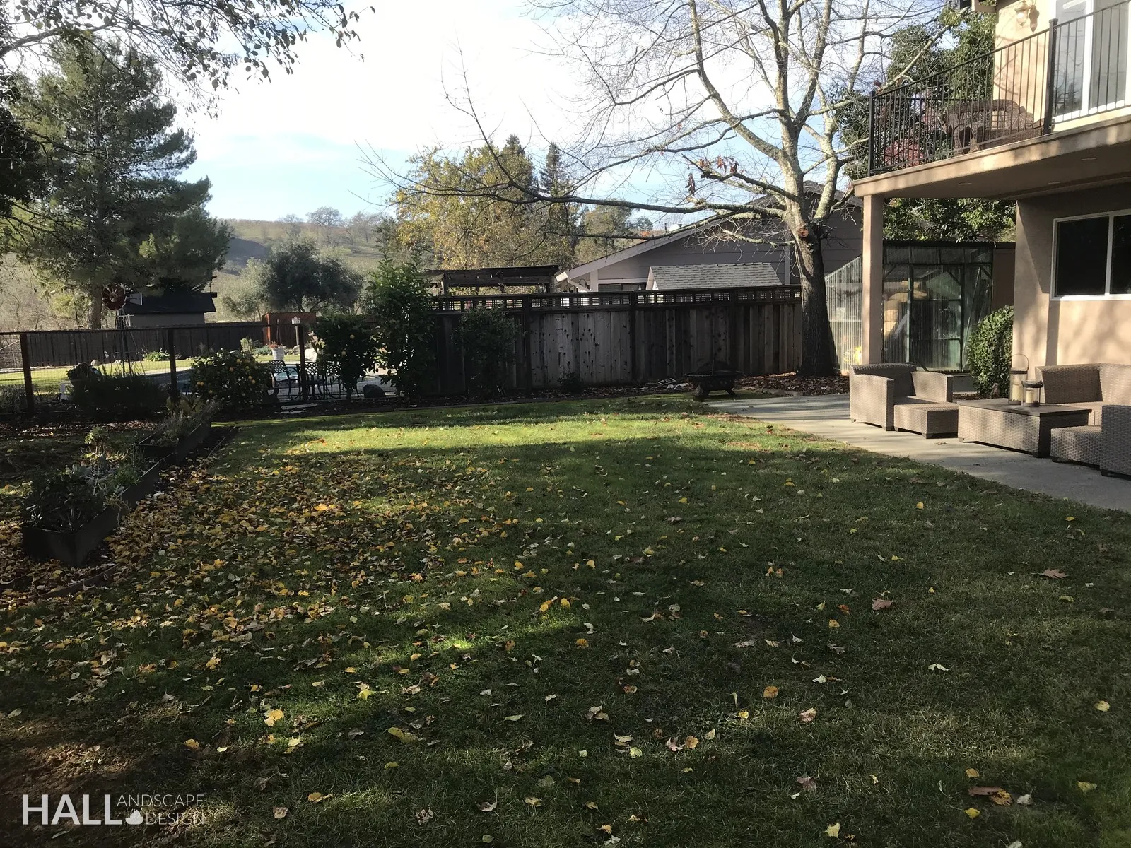 Before — the original yard in Napa