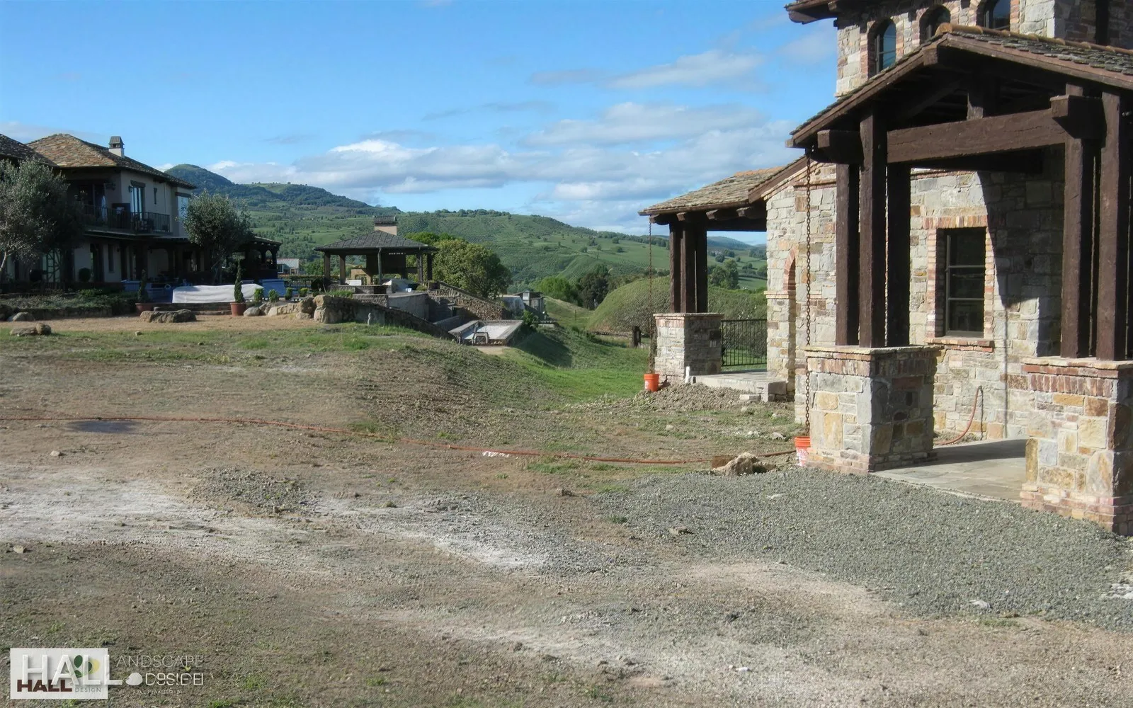 Before — the original yard in Napa