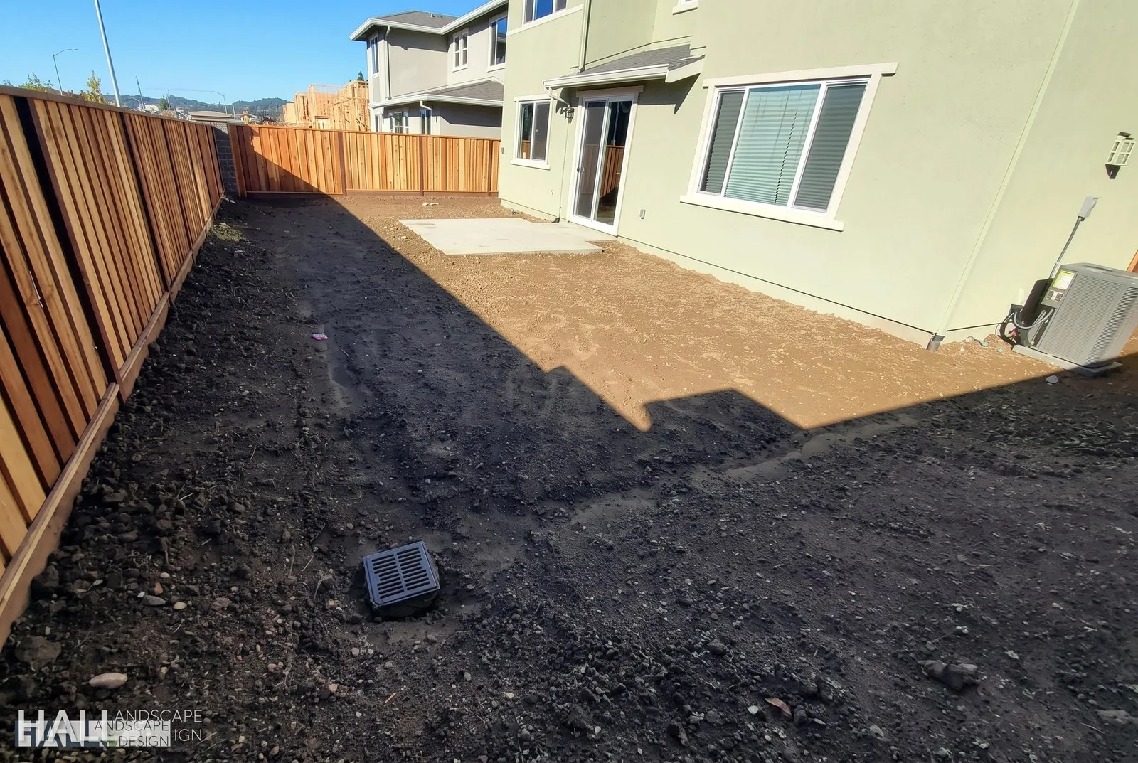 Before — the original yard in Napa