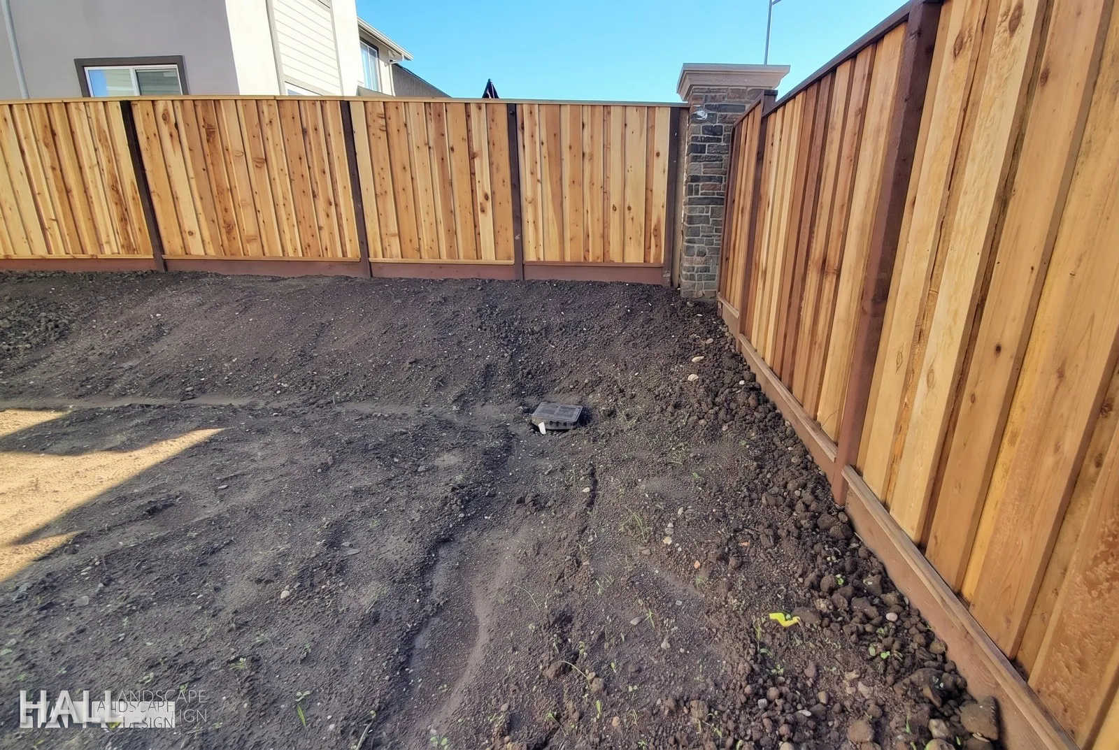 Before — the original yard in Napa