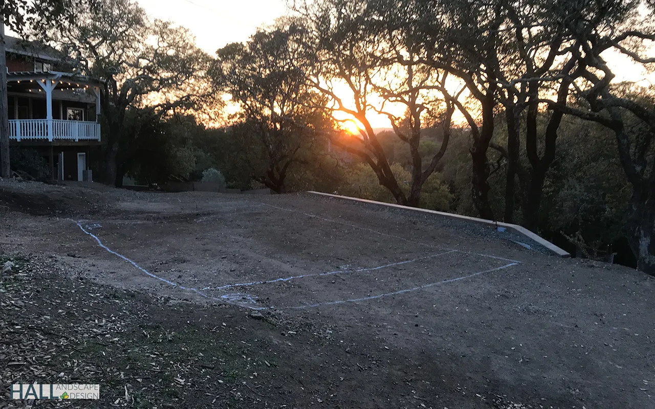 Before — the original yard in Napa