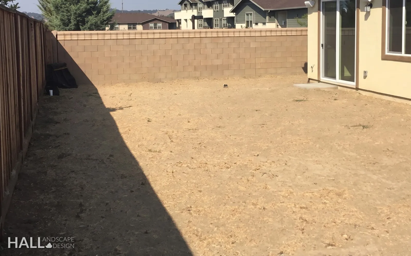 Before — the original yard in Napa