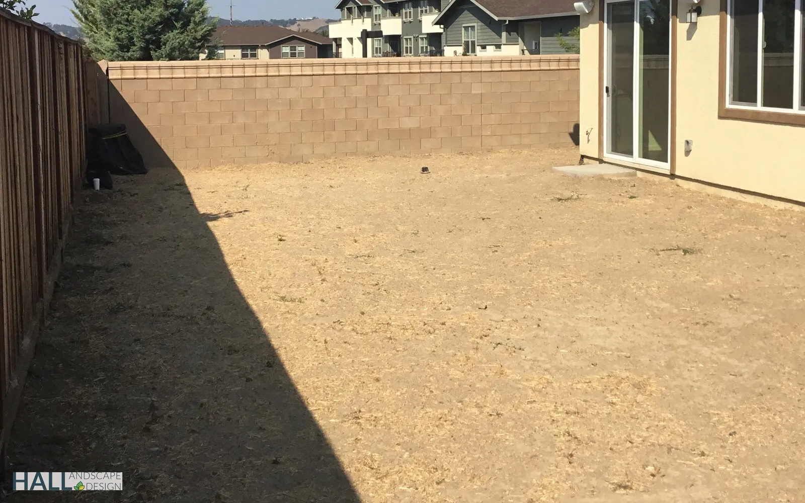 Before — the original yard in Napa