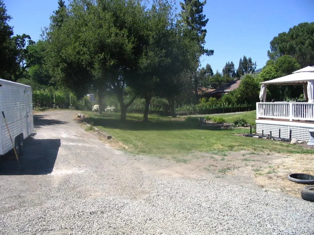 Before — the original yard in Napa