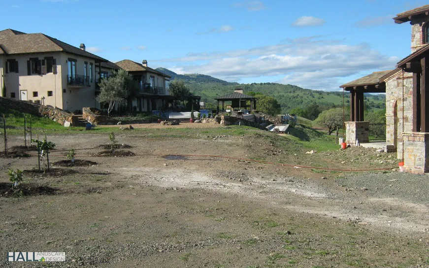 Before — the original yard in Napa