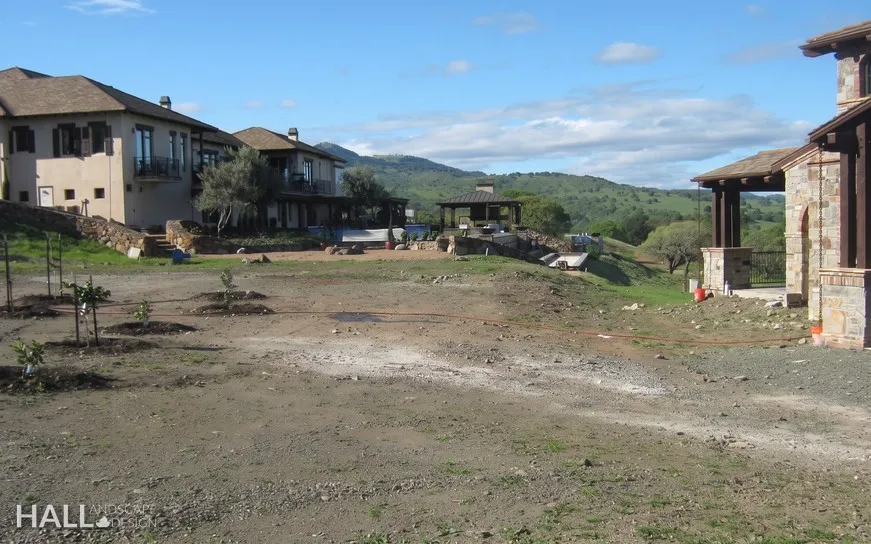 Before — the original yard in Napa