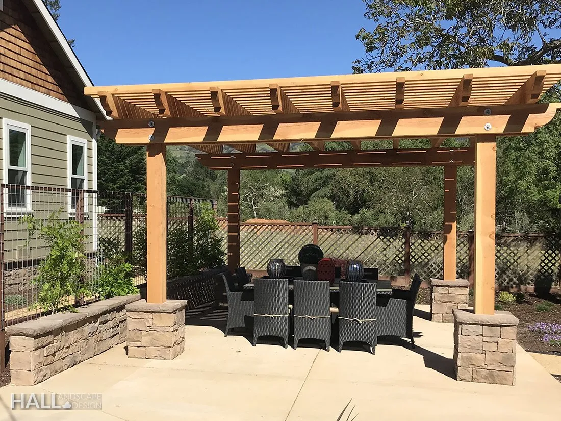 Patio Covers & Pergolas by Hall Landscape Design — Napa Valley & North Bay