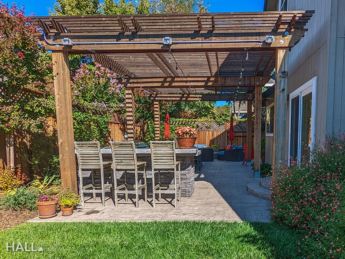 Patio Covers & Pergolas by Hall Landscape Design — Napa Valley & North Bay