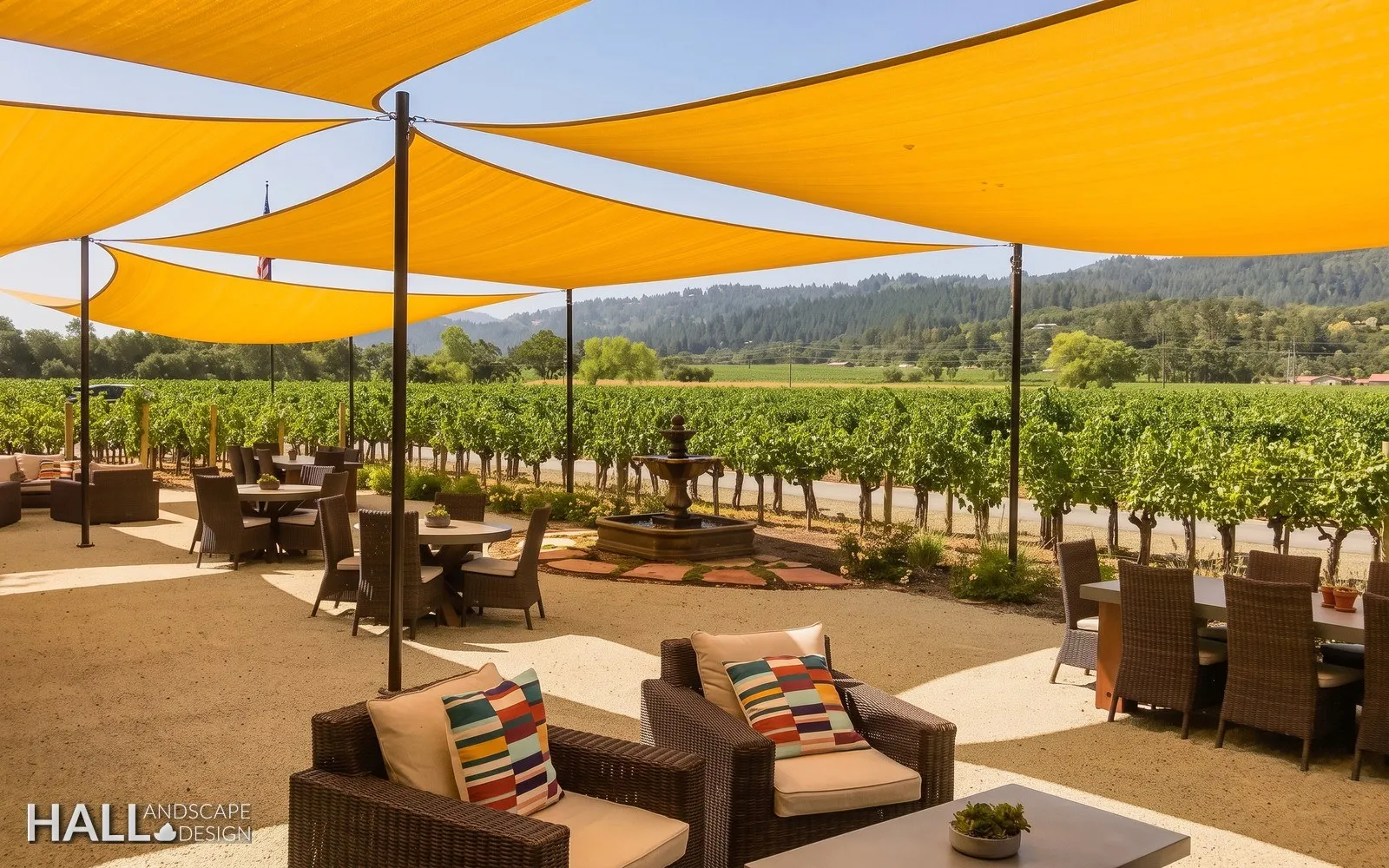 Patio Covers & Pergolas by Hall Landscape Design — Napa, CA