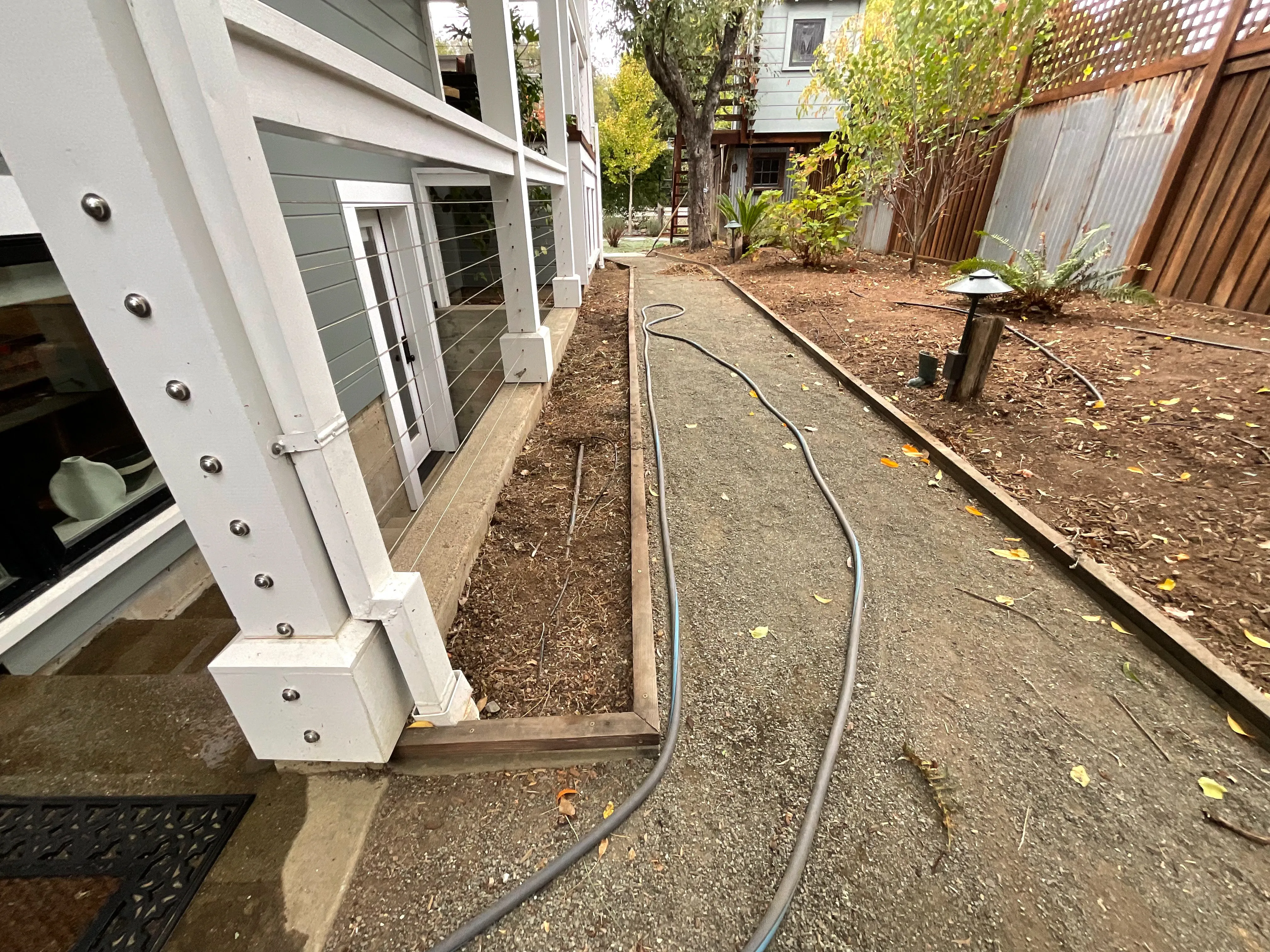 Before — the original yard in St. Helena