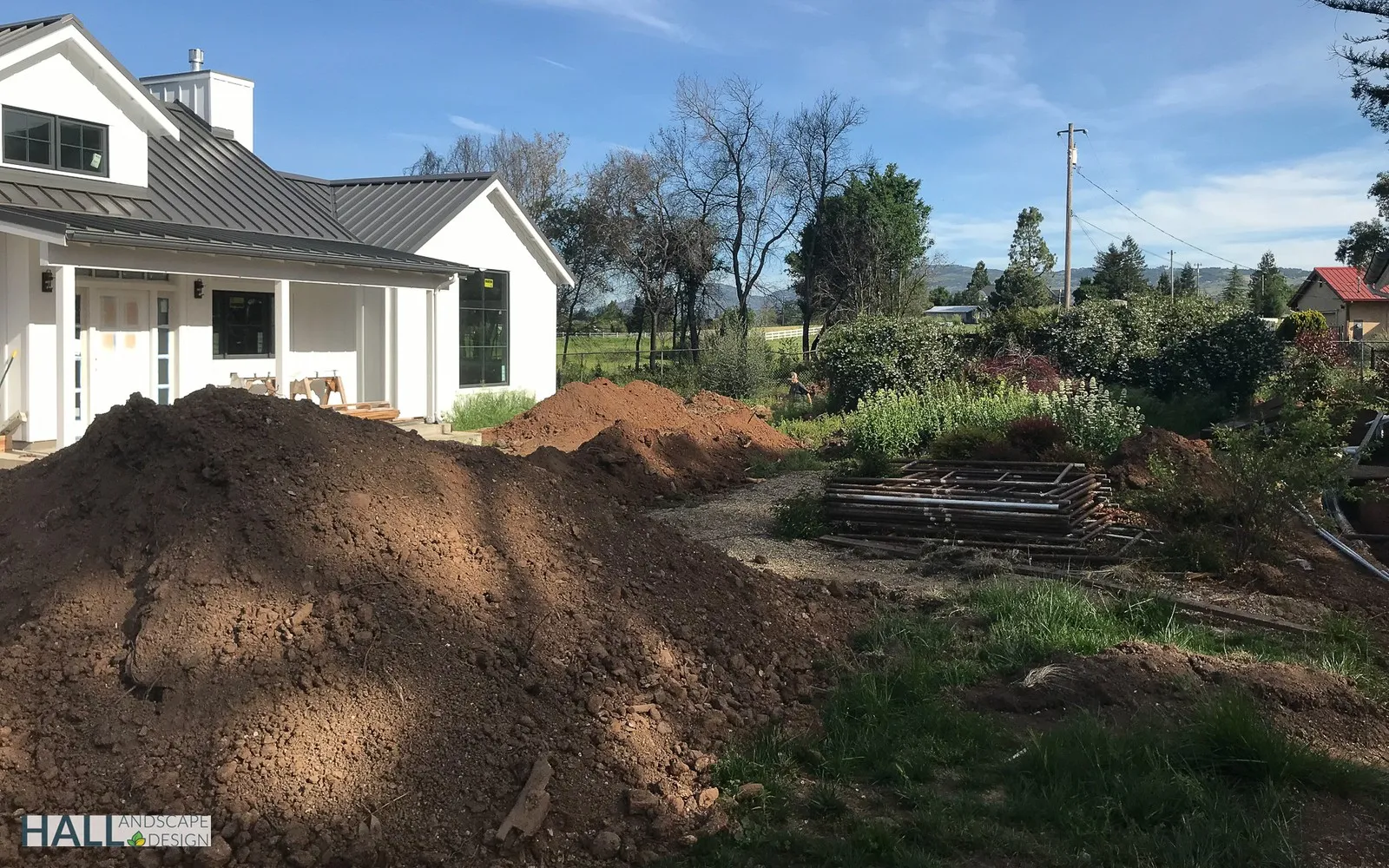 Before — the original yard in Santa Rosa