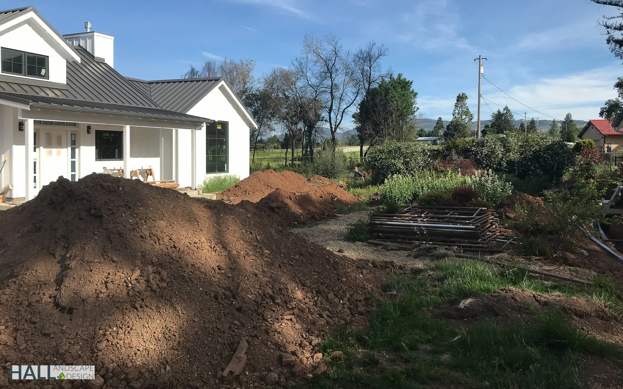 Before — the original yard in Santa Rosa