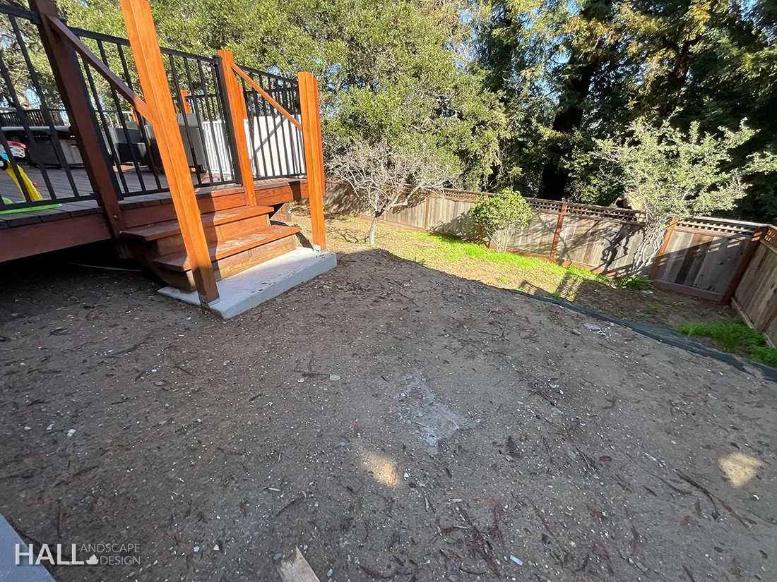 Before — the original yard in Sausalito