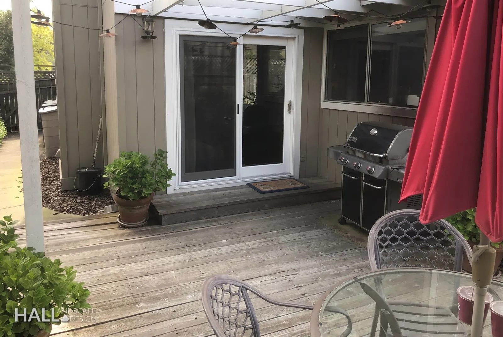 Before — the original yard in Sonoma