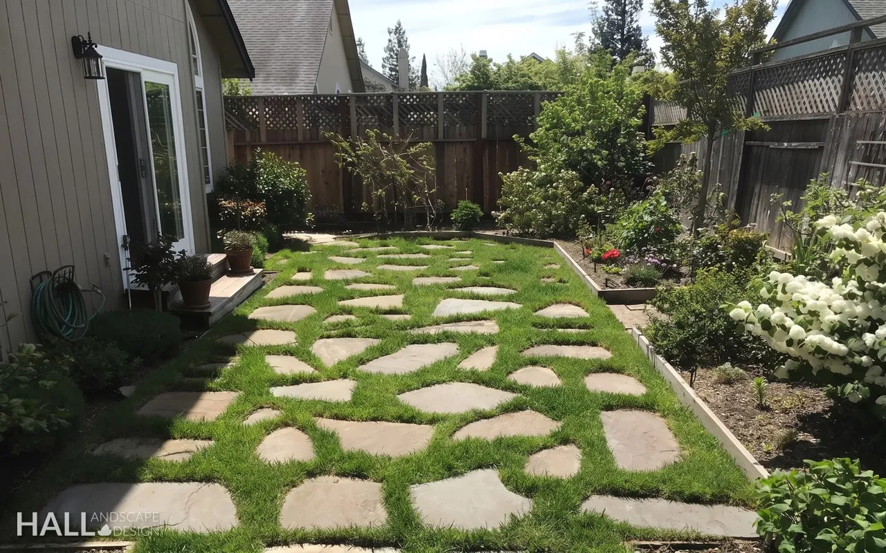 Before — the original yard in Sonoma