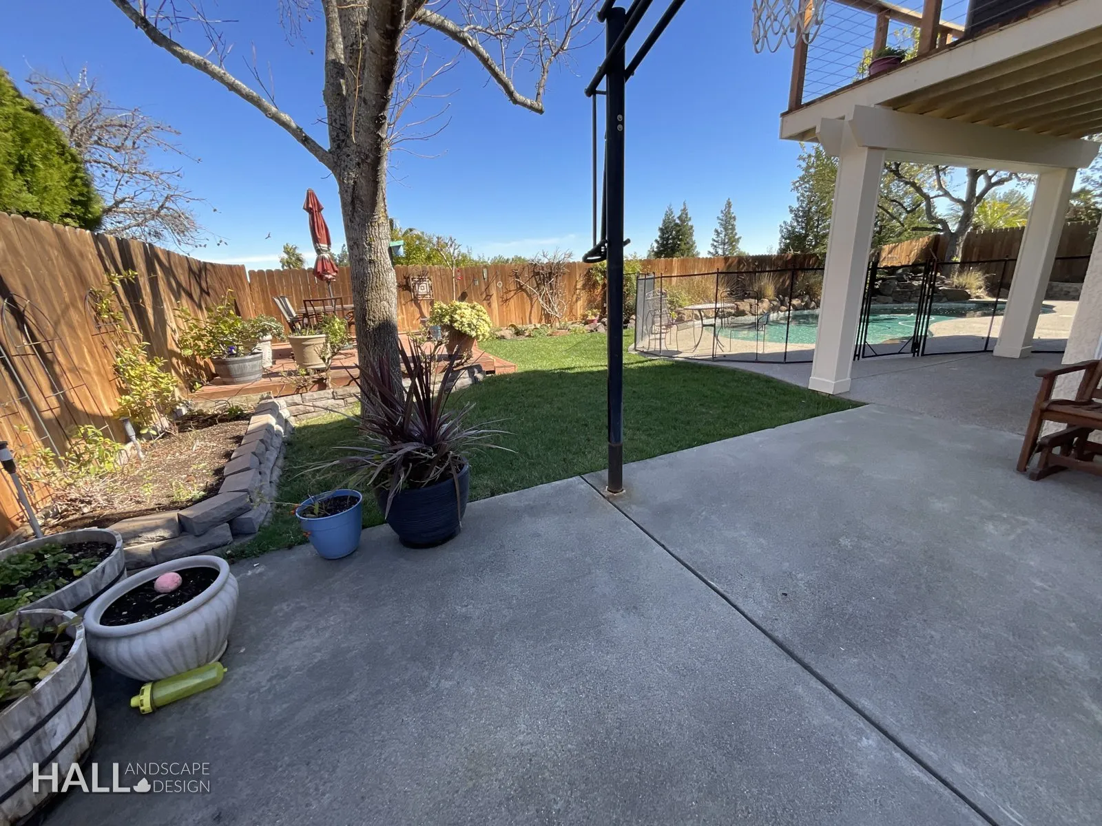 Before — the original yard in Suisun City