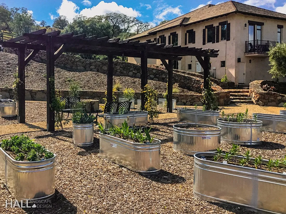 Veggie Gardens by Hall Landscape Design — Napa Valley & North Bay