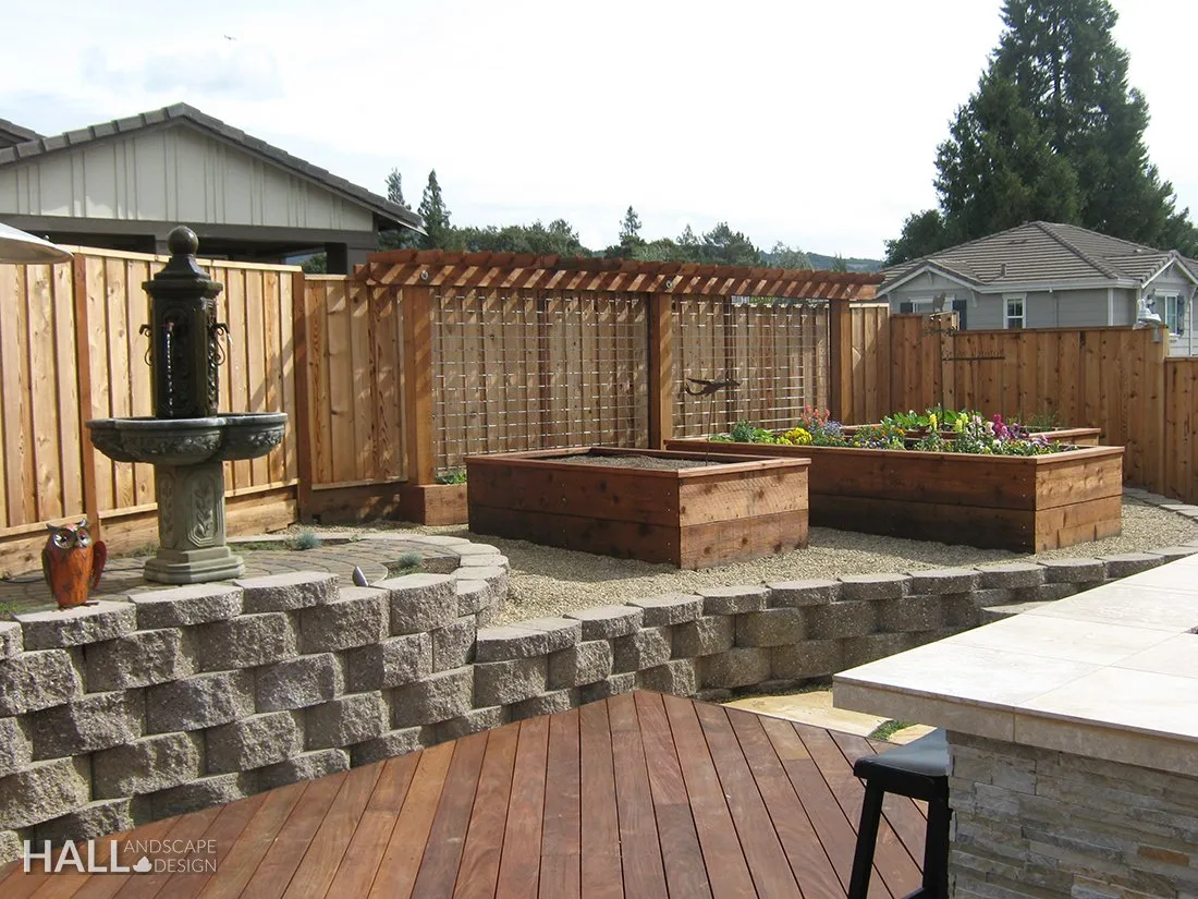 Veggie Gardens by Hall Landscape Design — Napa Valley & North Bay