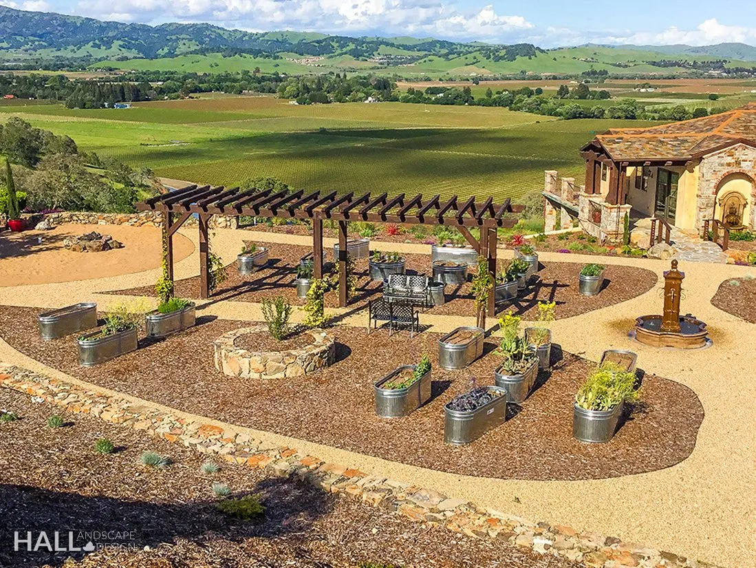 Veggie Gardens by Hall Landscape Design — Napa Valley & North Bay