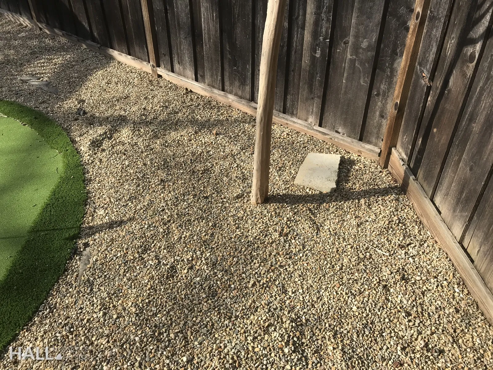 Before — the original yard in Yountville