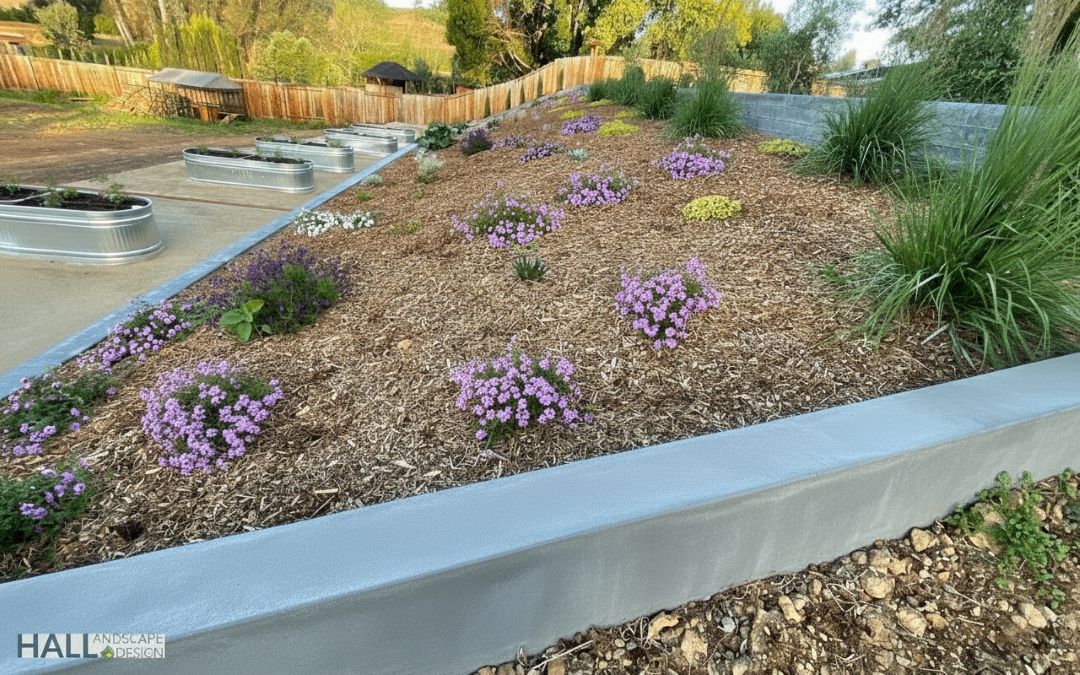 a9c1948b-9ef3-4c8f-85ff-9943f87d02d8 “Drip irrigation lines running through drought-tolerant planting beds in Marin.”